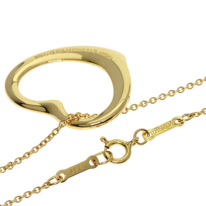ティファニー オープンハート ネックレス K18イエローゴールド レディース 【中古】【TIFFANY&Co.】