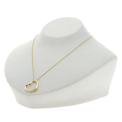 ティファニー オープンハート ネックレス K18イエローゴールド レディース 【中古】【TIFFANY&Co.】