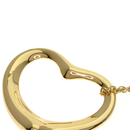 ティファニー オープンハート ネックレス K18イエローゴールド レディース 【中古】【TIFFANY&Co.】