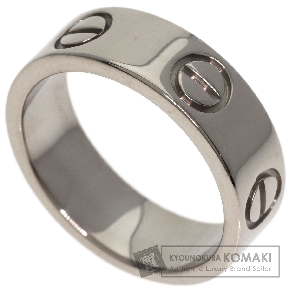 CARTIER   Ring love ring #48 K18 White Gold Ladies
