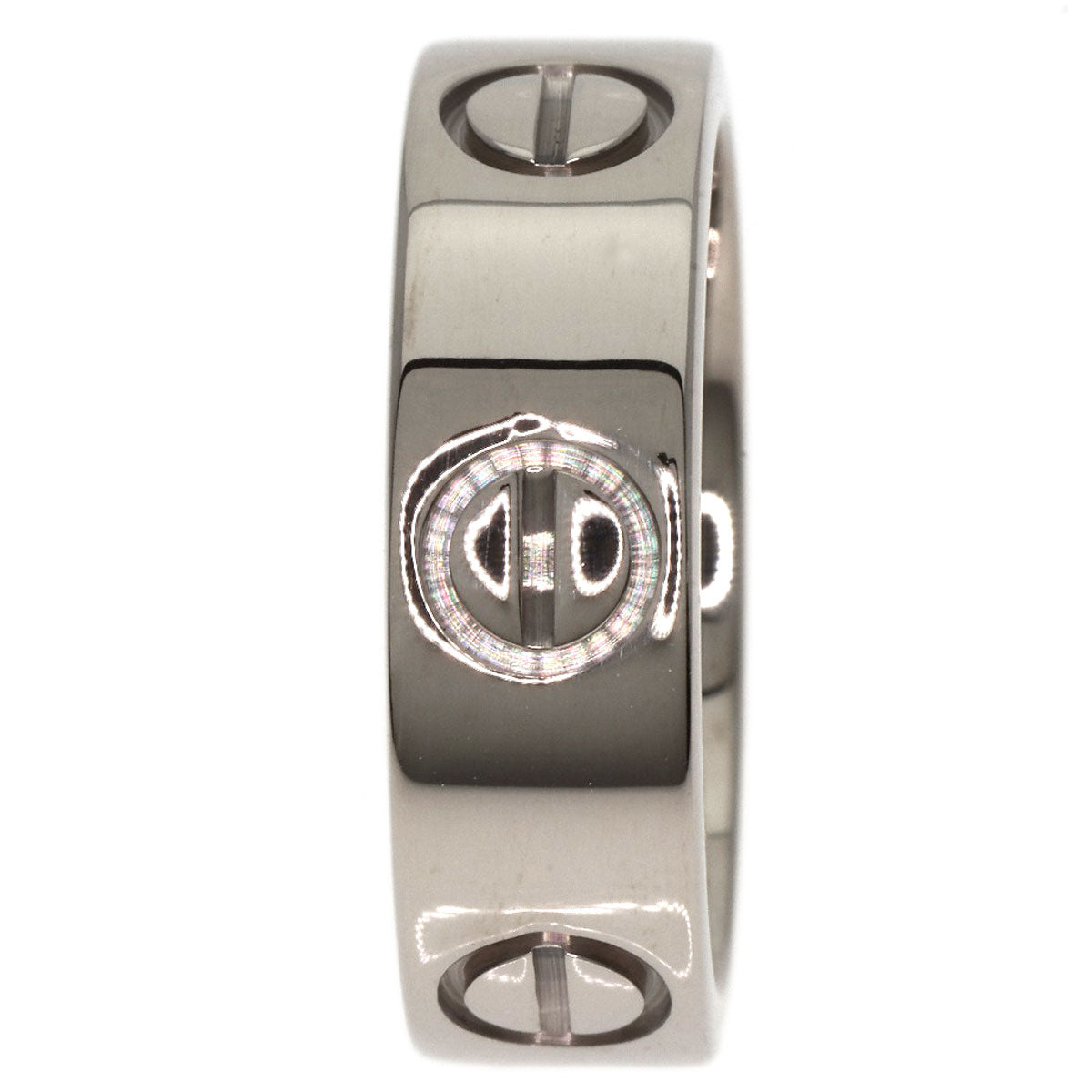 CARTIER   Ring love ring #48 K18 White Gold Ladies