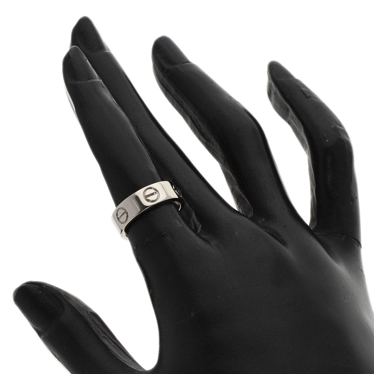 CARTIER   Ring love ring #48 K18 White Gold Ladies