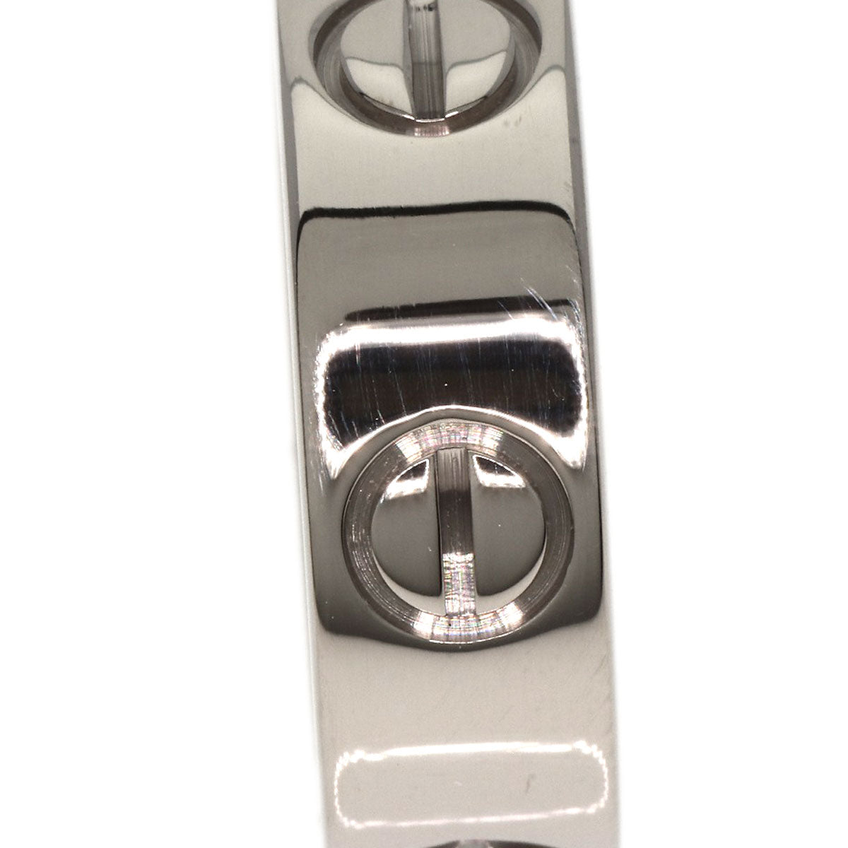 CARTIER   Ring love ring #48 K18 White Gold Ladies