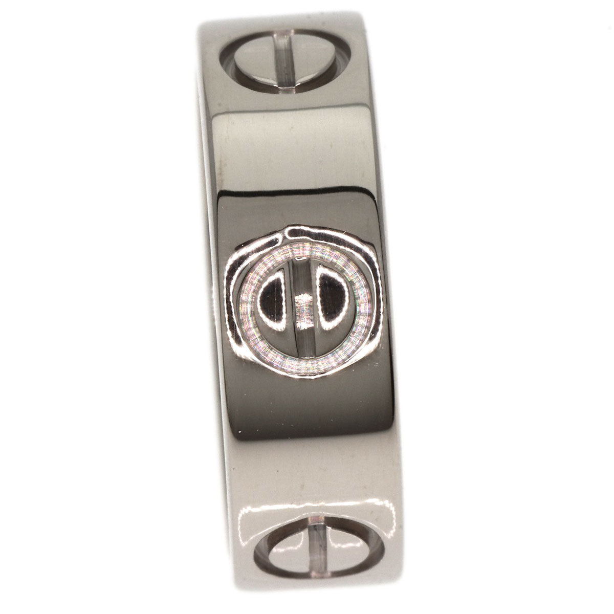 CARTIER   Ring love ring #48 K18 White Gold Ladies