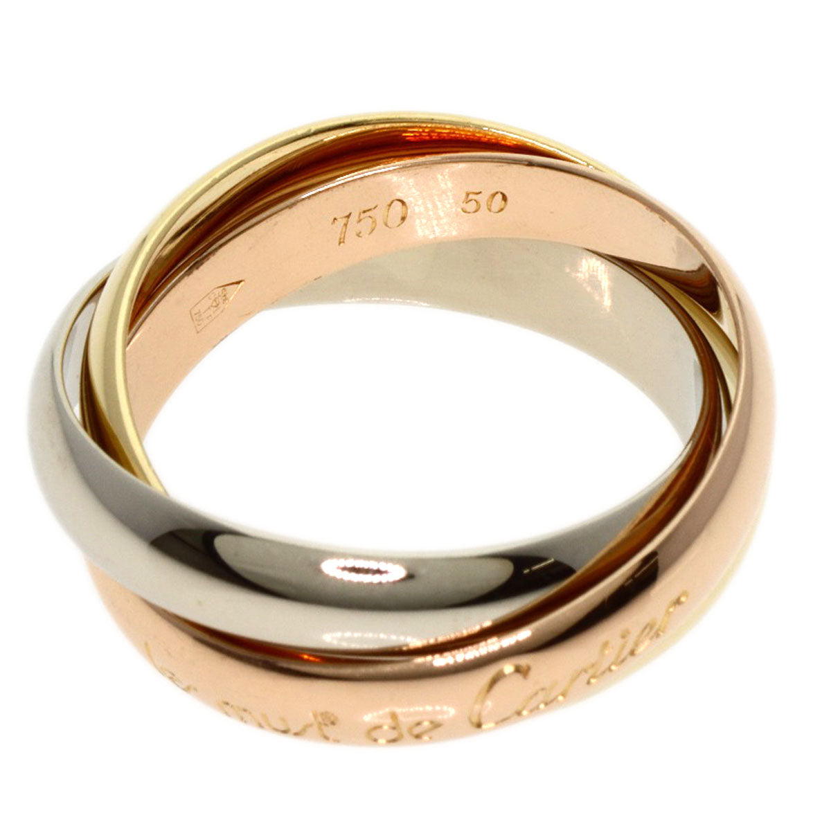 CARTIER   Ring Trinity #50 K18 Yellow Gold K18 White GoldLadies