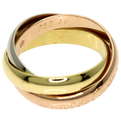 CARTIER Trinity #49 Ring K18 Yellow Gold 18K Pink GoldLadies [Used]