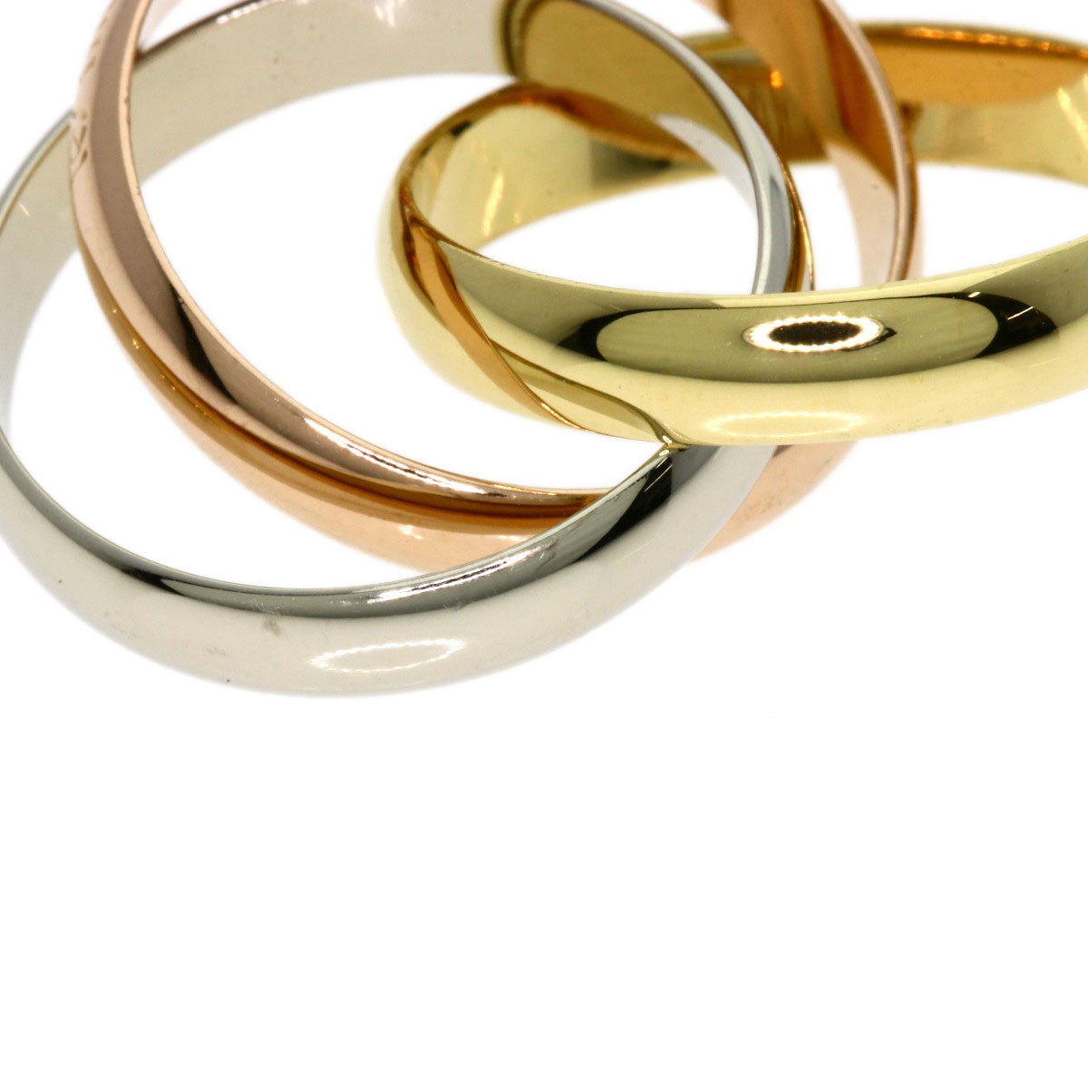 CARTIER Trinity #49 Ring K18 Yellow Gold 18K Pink GoldLadies [Used]