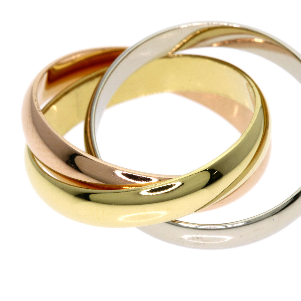CARTIER Trinity #49 Ring K18 Yellow Gold 18K Pink GoldLadies [Used]