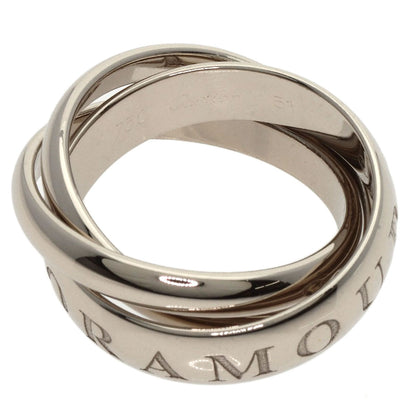 CARTIER Trinity 1998 Christmas Limited #51 Ring K18 White Gold Ladies [Used]