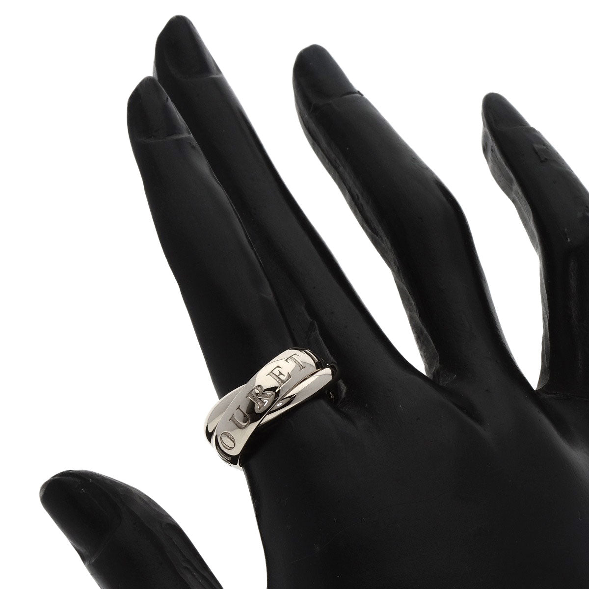 CARTIER Trinity 1998 Christmas Limited #51 Ring K18 White Gold Ladies [Used]