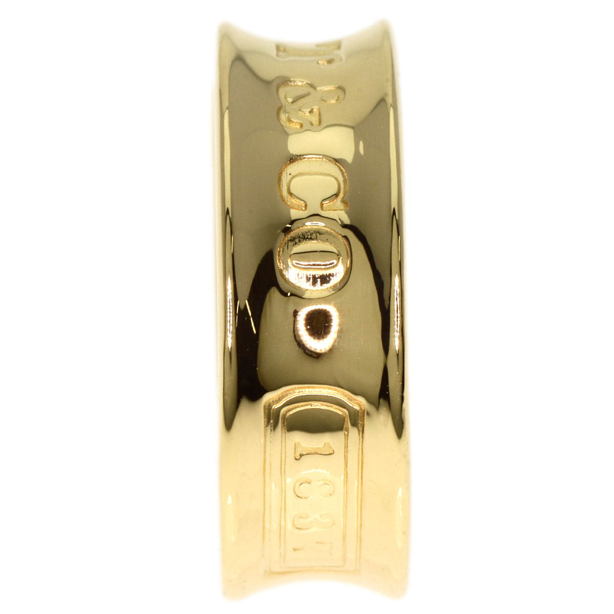 TIFFANY&Co. 1837 Ring K18 Yellow Gold Ladies [Used]