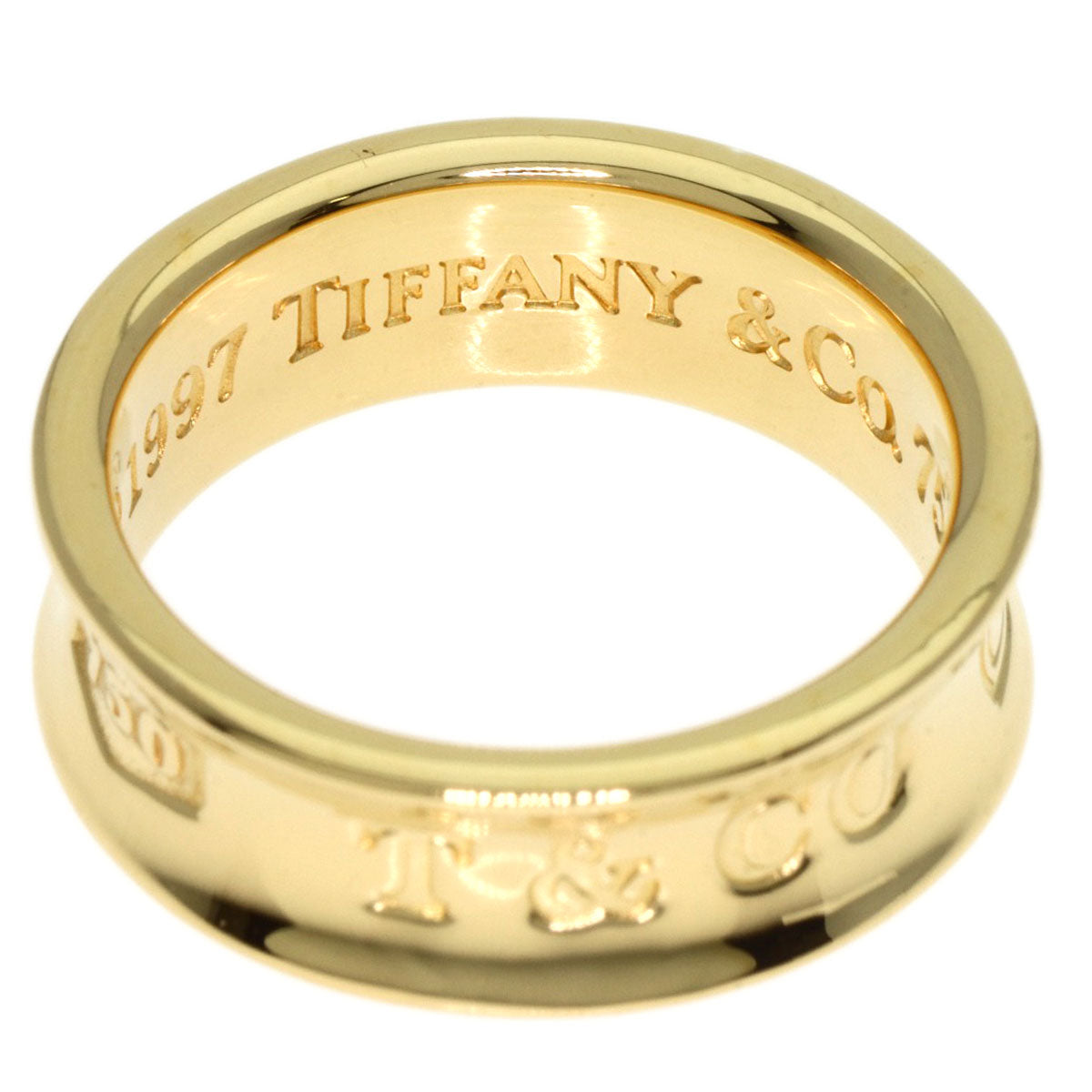 TIFFANY&Co. 1837 Ring K18 Yellow Gold Ladies [Used]