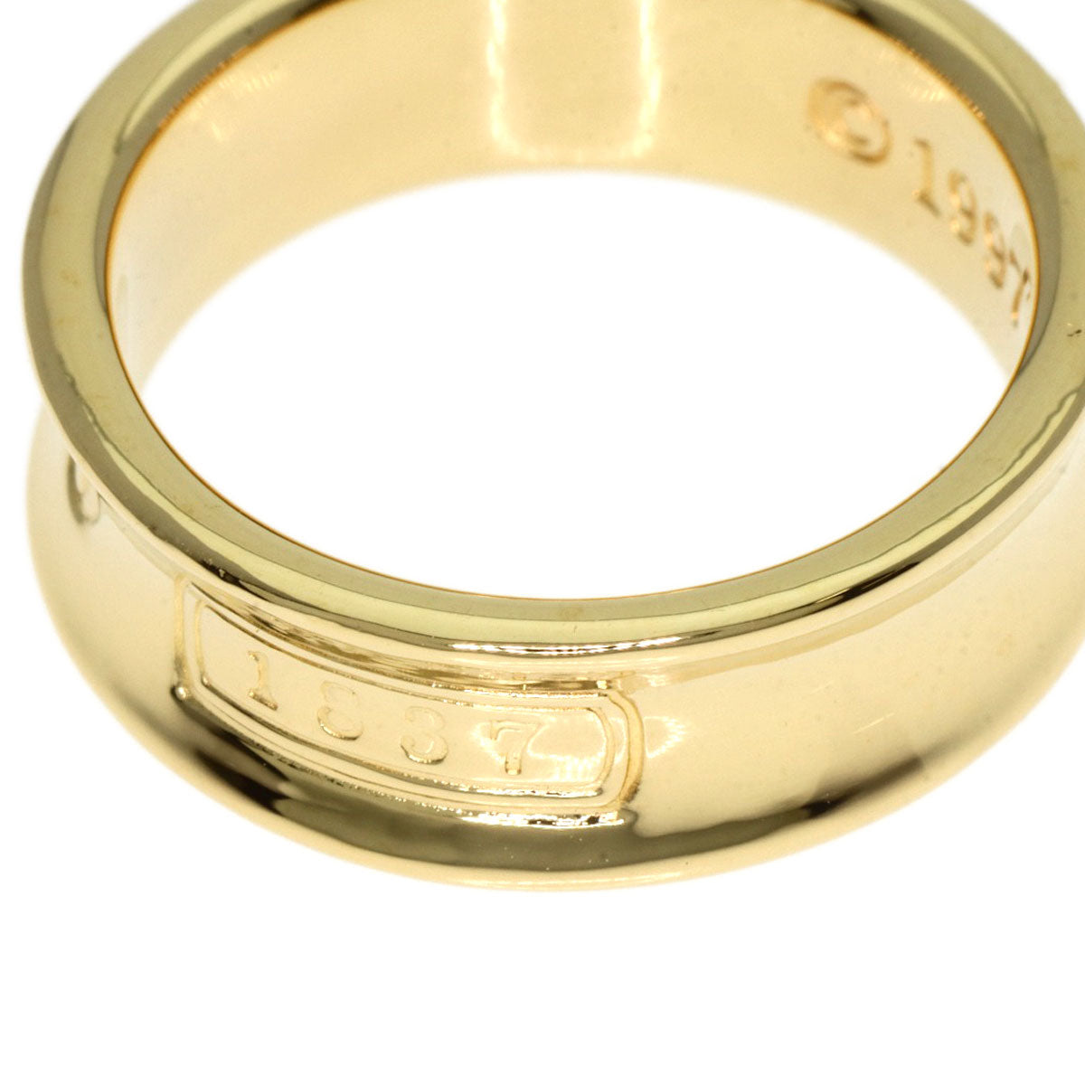 TIFFANY&Co. 1837 Ring K18 Yellow Gold Ladies [Used]