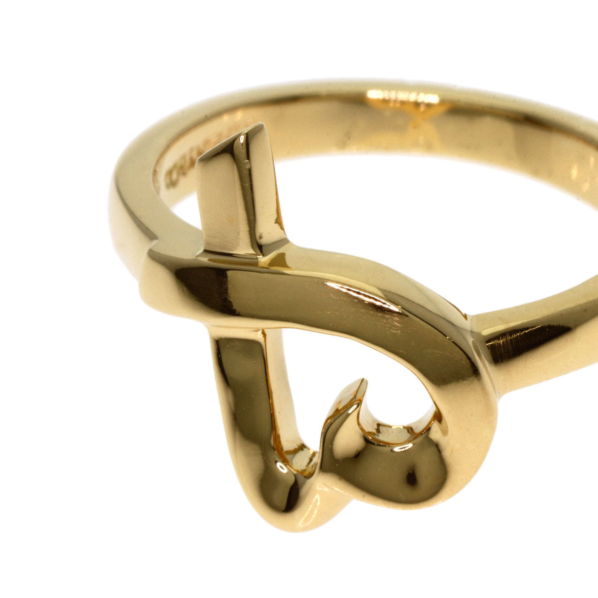 TIFFANY&Co. Loving heart Ring K18 Yellow Gold Ladies [Used]