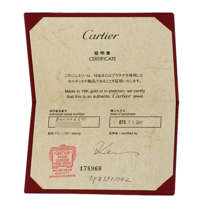 CARTIER love ring #50 Ring K18 White Gold Ladies [Used]