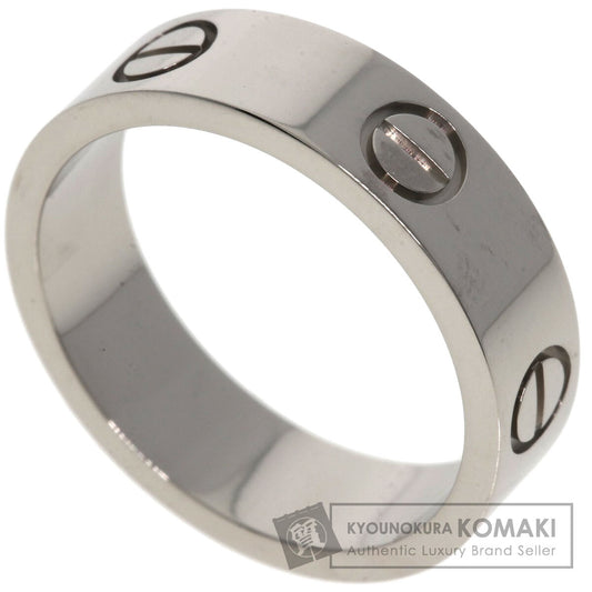 CARTIER   love ring #55 Ring  K18 White Gold Ladies [Used]