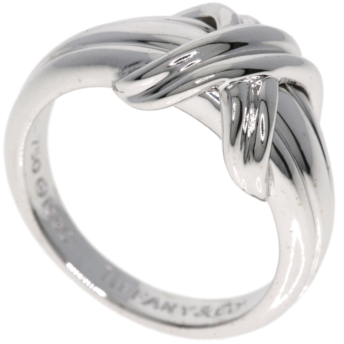 TIFFANY&Co. Signature Ring K18 White Gold Ladies [Used]