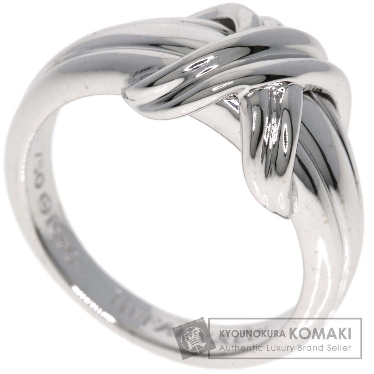 TIFFANY&Co. Signature Ring K18 White Gold Ladies [Used]