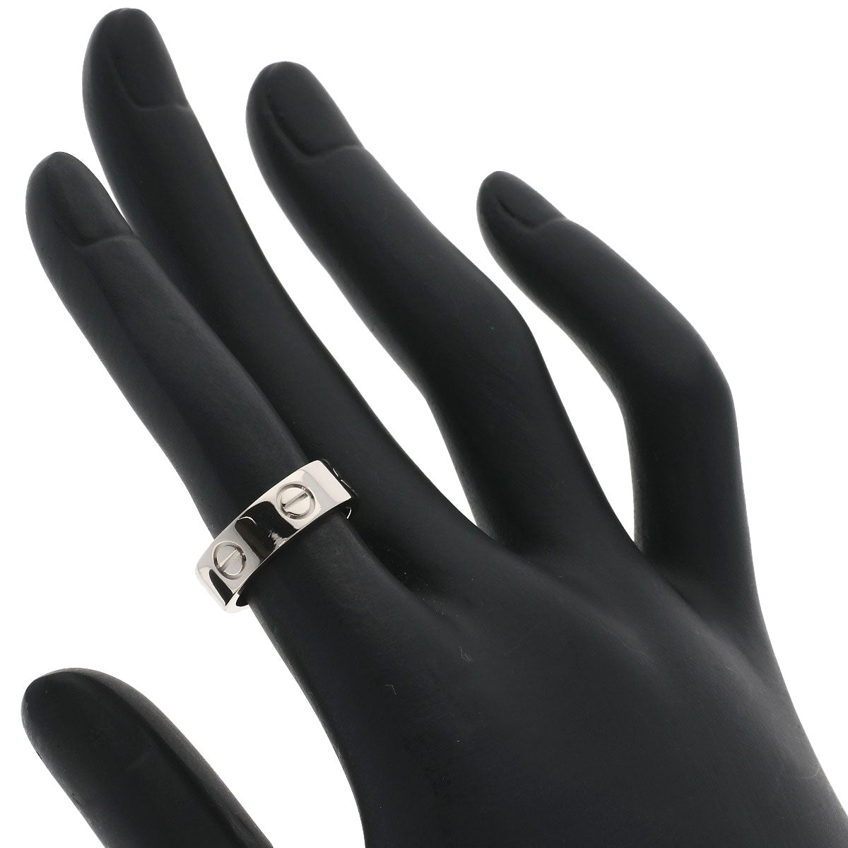 CARTIER love ring #48 Ring K18 White Gold Ladies [Used]