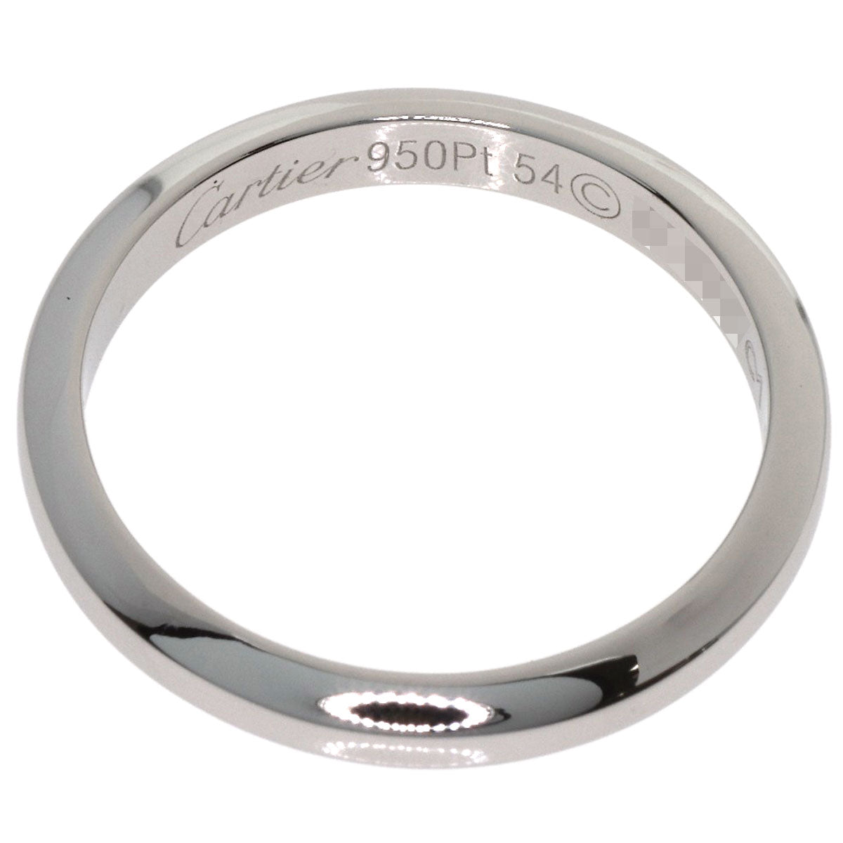 CARTIER Wedding # 54 Ring Platinum PT950 Ladies [Used]