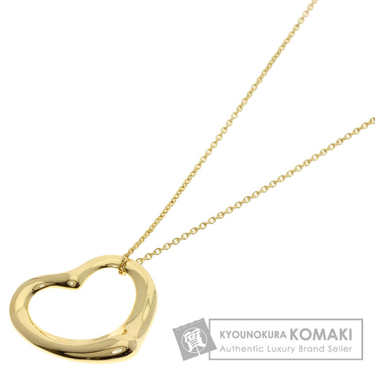 TIFFANY&Co. Open heart Necklace K18 Yellow Gold Ladies [Used]