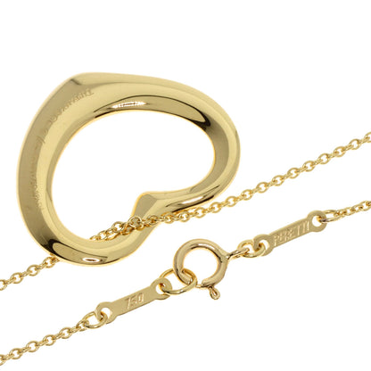TIFFANY&Co. Open heart Necklace K18 Yellow Gold Ladies [Used]