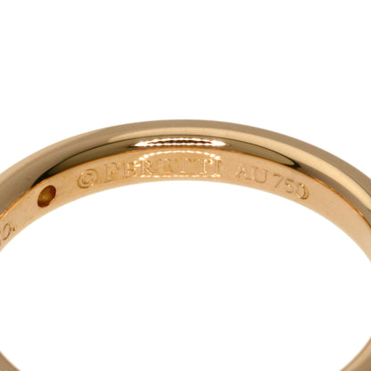 TIFFANY&Co. Stacking Band 1P Diamond Ring K18 Pink Gold Ladies [Used]