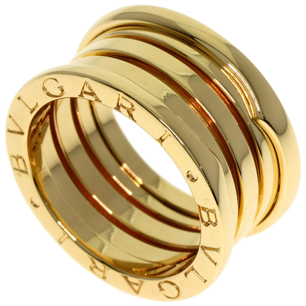 BVLGARI B.zero1 4 band #51 Ring K18 Yellow Gold Ladies [Used]