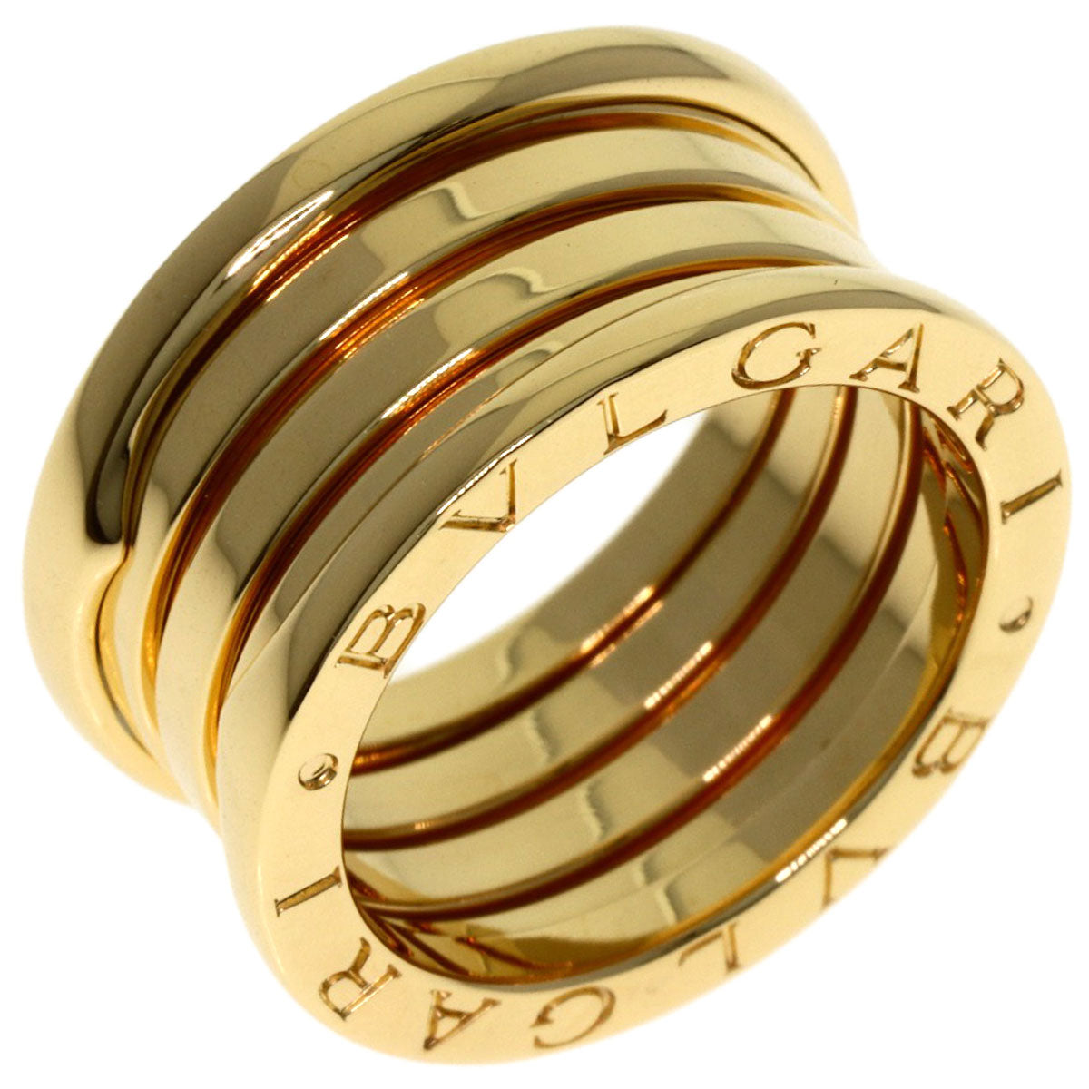 BVLGARI B.zero1 4 band #51 Ring K18 Yellow Gold Ladies [Used]