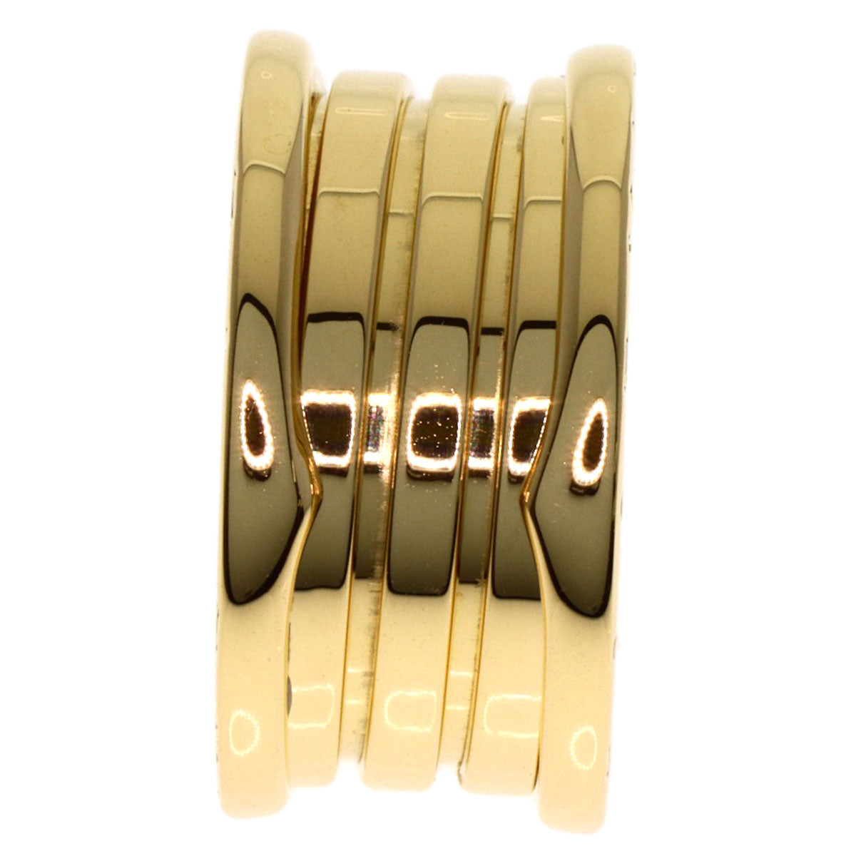 BVLGARI B.zero1 4 band #51 Ring K18 Yellow Gold Ladies [Used]