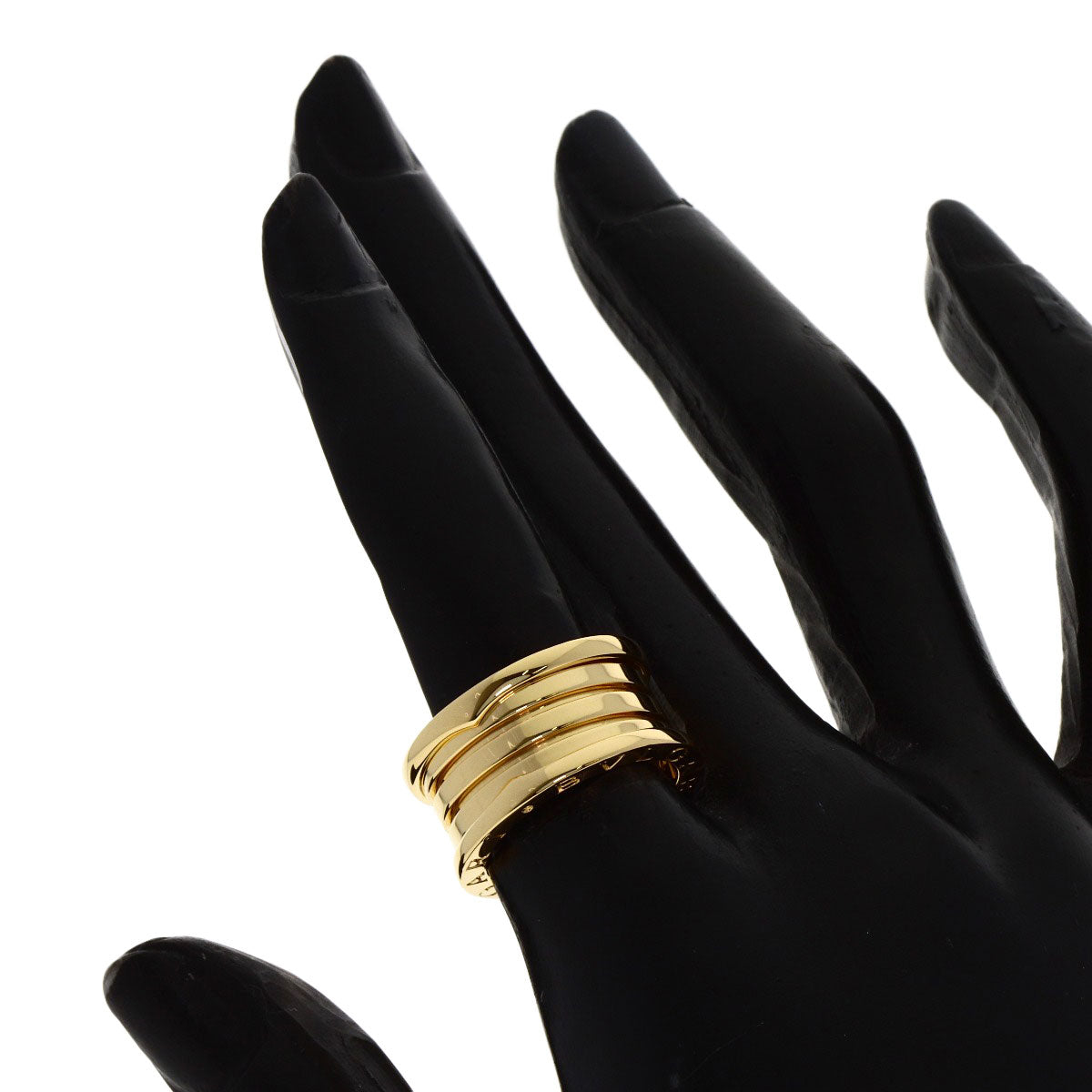 BVLGARI B.zero1 4 band #51 Ring K18 Yellow Gold Ladies [Used]