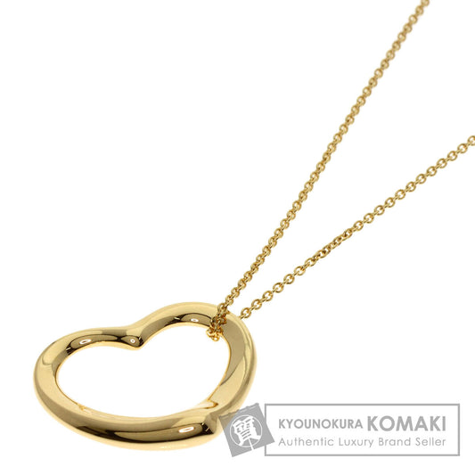 TIFFANY&Co. Open heart Necklace K18 Yellow Gold Ladies [Used]