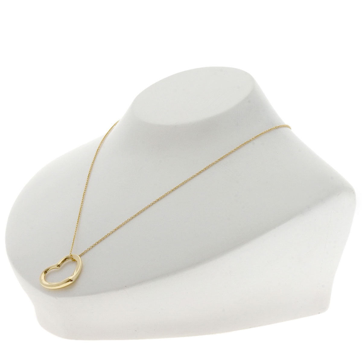 TIFFANY&Co. Open heart Necklace K18 Yellow Gold Ladies [Used]