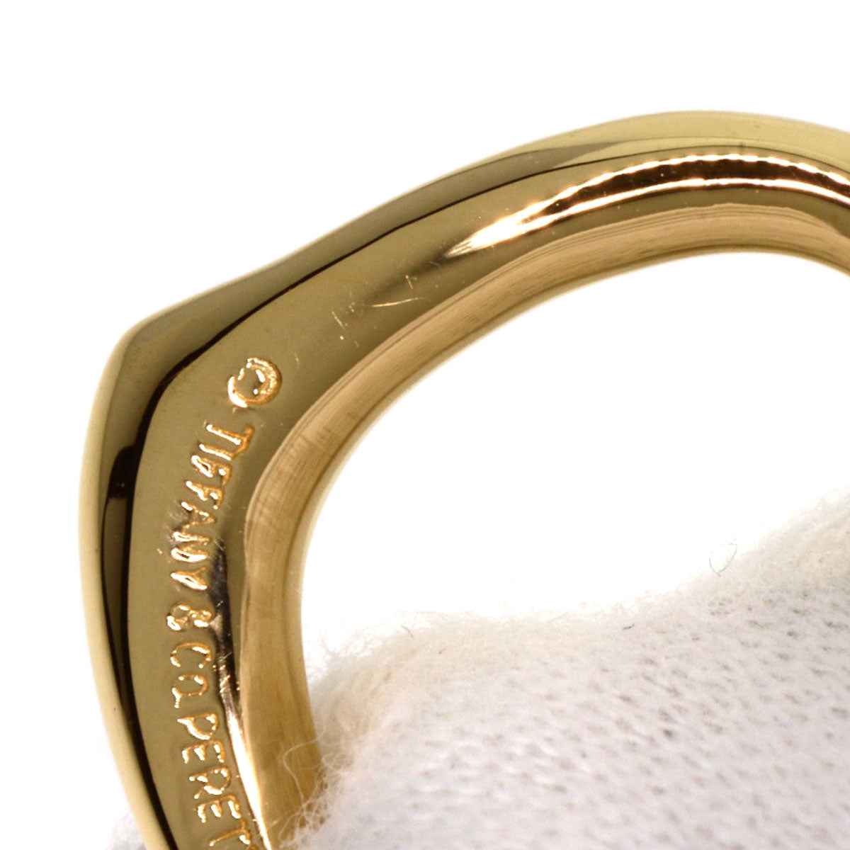 TIFFANY&Co. Open heart Necklace K18 Yellow Gold Ladies [Used]