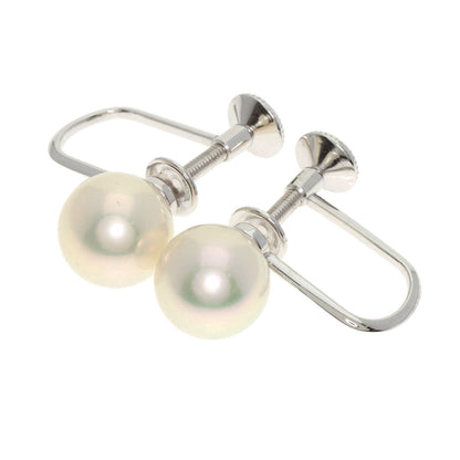 MIKIMOTO Akoya pearl Pearl Earring K18 White Gold Ladies [Used]