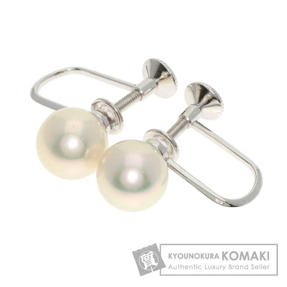 MIKIMOTO Akoya pearl Pearl Earring K18 White Gold Ladies [Used]