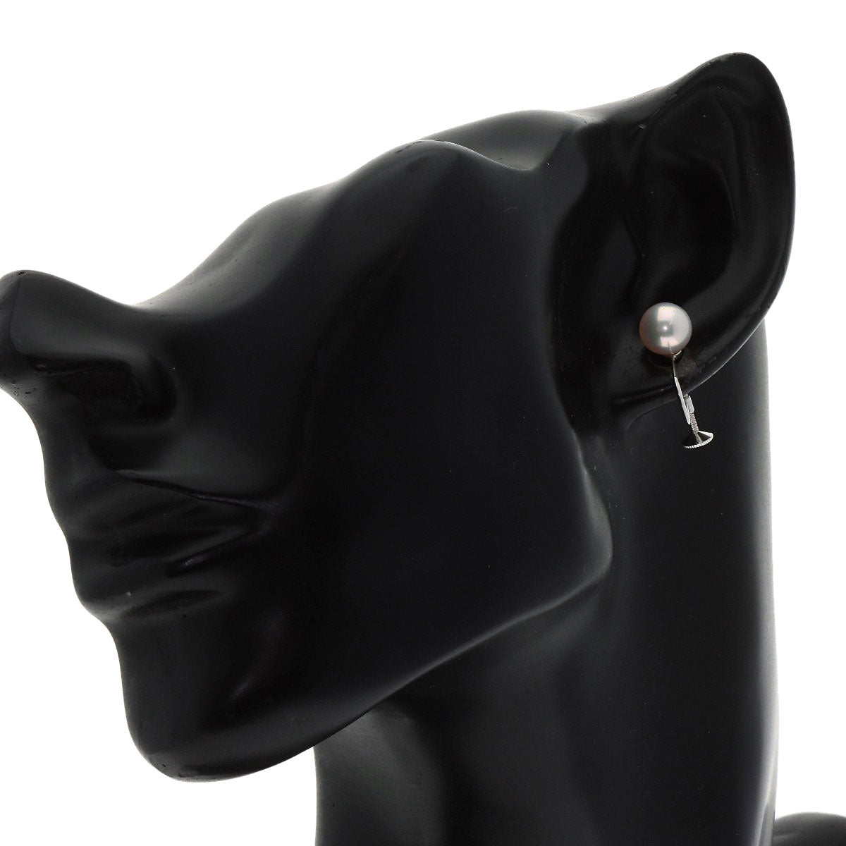 MIKIMOTO Akoya pearl Pearl Earring K18 White Gold Ladies [Used]