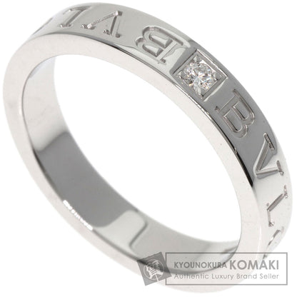 BVLGARI Double logo Diamond Ring K18 White Gold Ladies [Used]