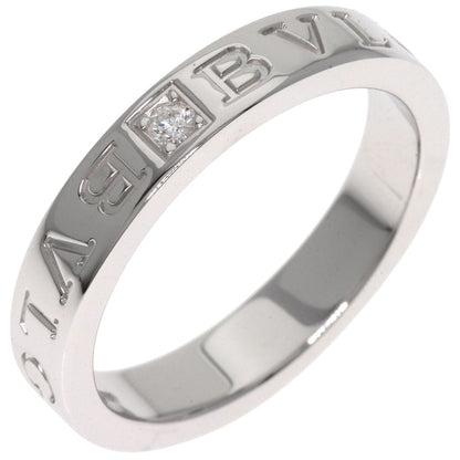 BVLGARI Double logo Diamond Ring K18 White Gold Ladies [Used]
