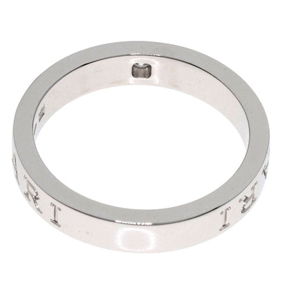 BVLGARI Double logo Diamond Ring K18 White Gold Ladies [Used]