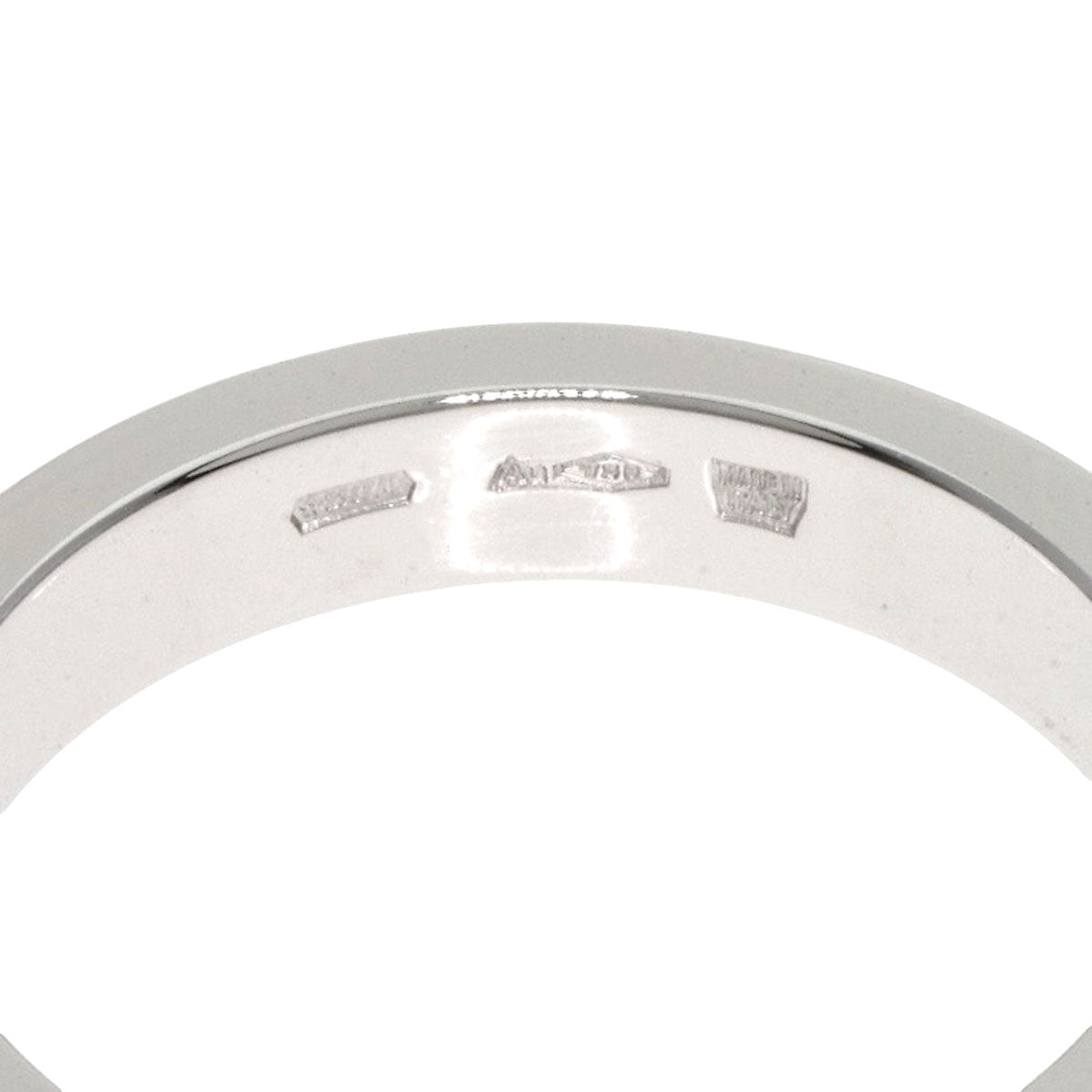 BVLGARI Double logo Diamond Ring K18 White Gold Ladies [Used]