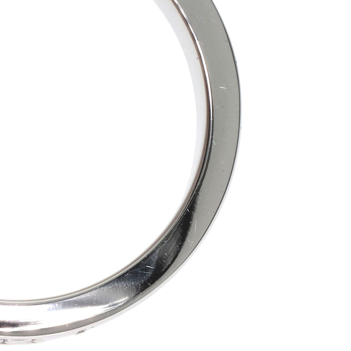 BVLGARI Double logo Diamond Ring K18 White Gold Ladies [Used]