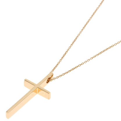 TIFFANY&Co. cross Necklace K18 Pink Gold Ladies [Used]