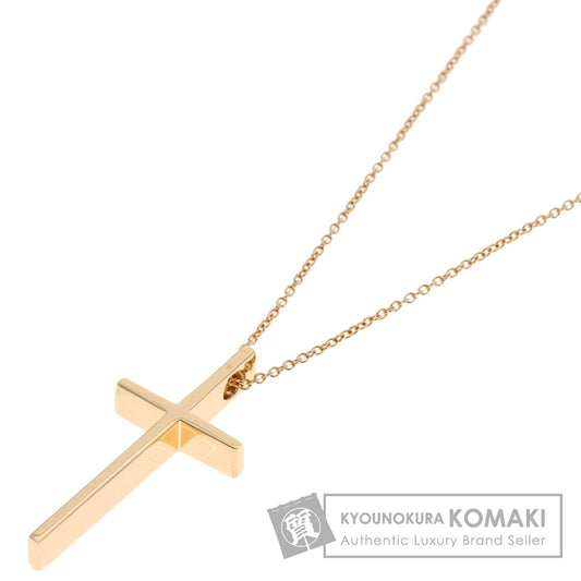TIFFANY&Co. cross Necklace K18 Pink Gold Ladies [Used]