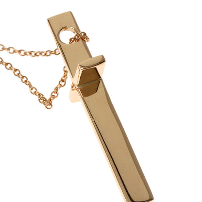 TIFFANY&Co. cross Necklace K18 Pink Gold Ladies [Used]