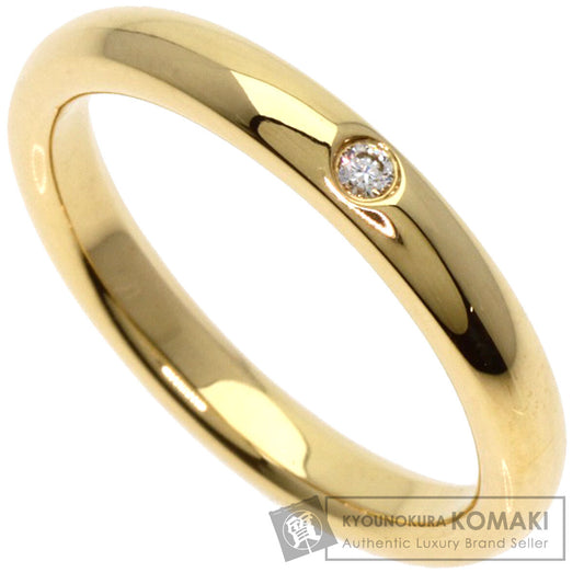 TIFFANY&Co. Stacking band 1P Diamond Ring K18 Yellow Gold Ladies [Used]