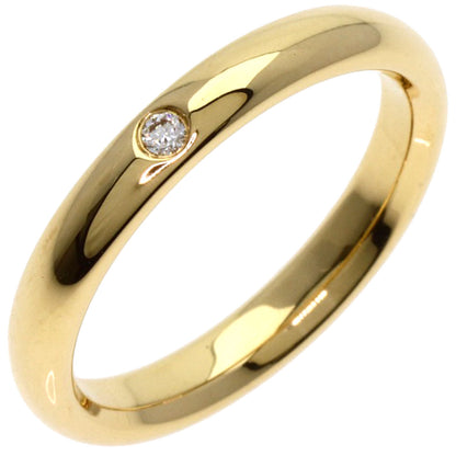 TIFFANY&Co. Stacking band 1P Diamond Ring K18 Yellow Gold Ladies [Used]