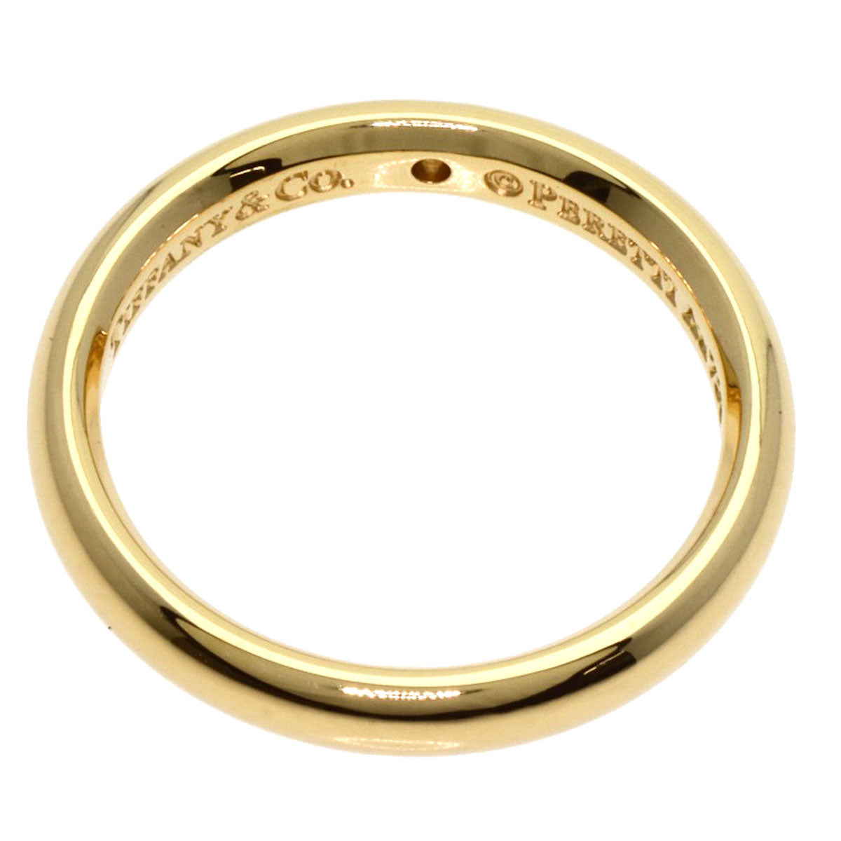 TIFFANY&Co. Stacking band 1P Diamond Ring K18 Yellow Gold Ladies [Used]