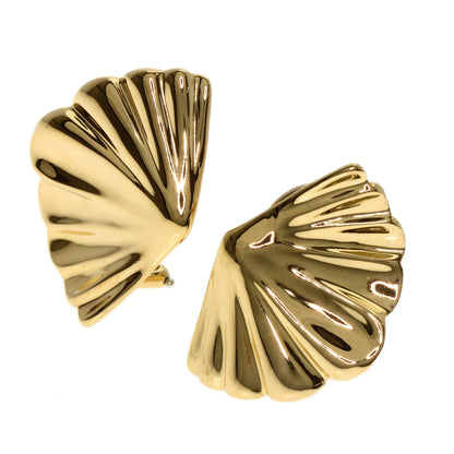 TIFFANY&Co. Shell motif Earring K18 Yellow Gold Ladies [Used]