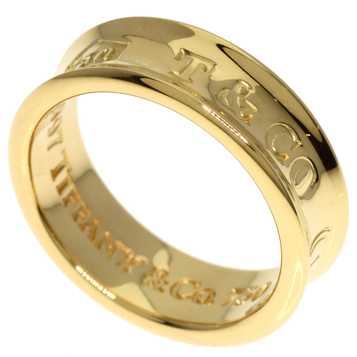 TIFFANY&Co. 1837 Ring K18 Yellow Gold Ladies [Used]